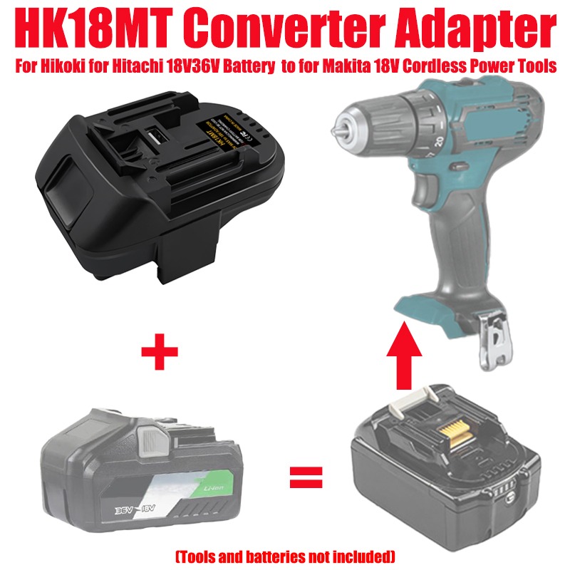 Power Tools Battery Adapter - ALASICKA Batterieadapter HK18MT für Hitachi 18V/36V