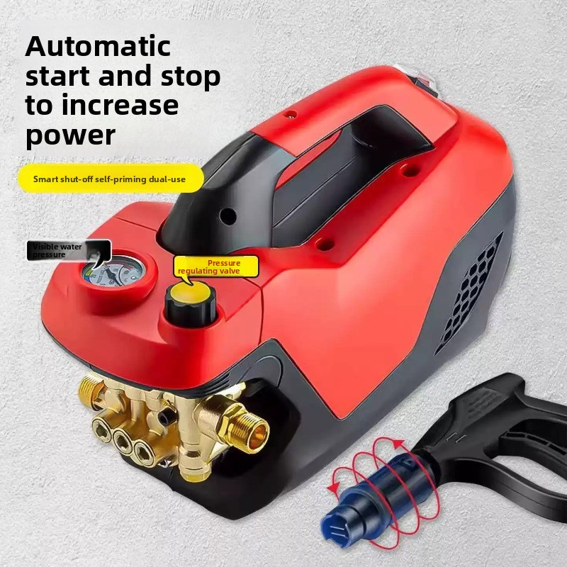 Power Tools Yard - Tragbare 220V Hochleistungs-Druckreinigungspistole mit Einstellbarer Leistung