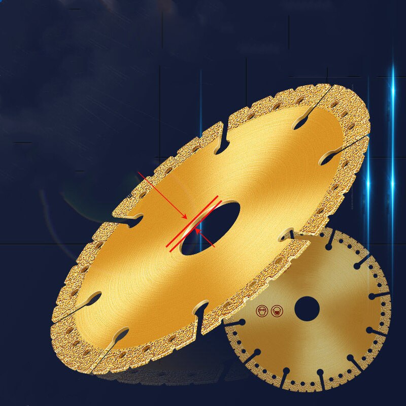 Angle Grinder 4.5 - Vakuumgelötetes, diamantgelbes Sägeblatt, 11,4 cm, Stahl,