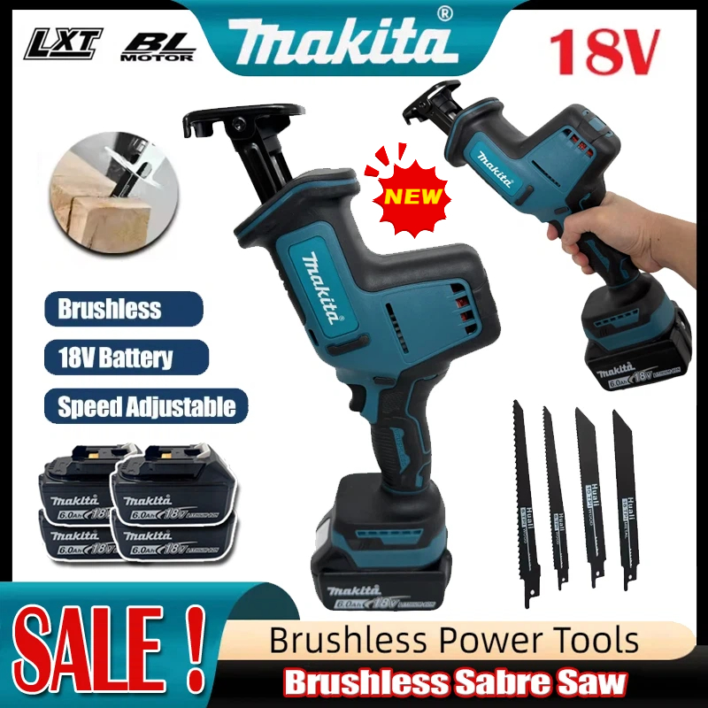 Power Tools Makita - 2026 Makita Akku-Säbelsäge, bürstenlos, geschwindigkeitsregulierbar, für