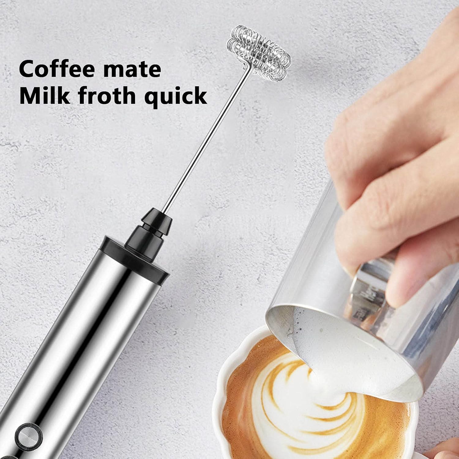 Power Tools Usa - Magpie 3-in-1 Handmixer Elektrischer Milchaufschäumer Getränkemixer