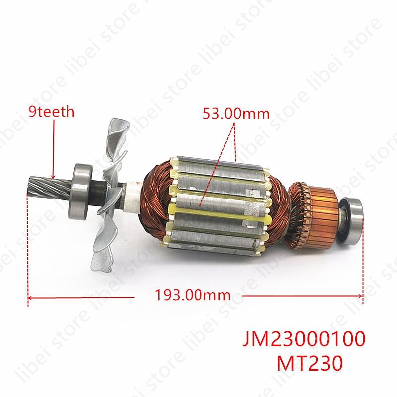 Power Tools Makita - Original Ankerrotor JM23000100 für Makita M2300B