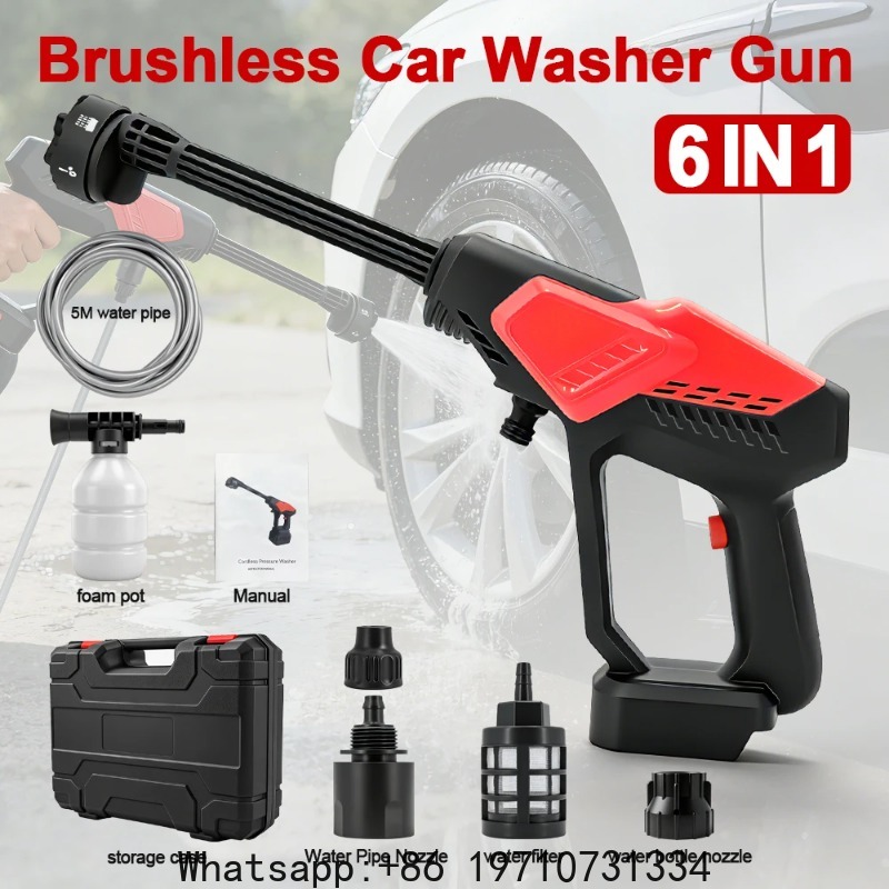 Power Tools Makita - 300Bar Bürstenloser Hochdruck-Autowascher, leistungsstarke kabellose Wasserpistole,