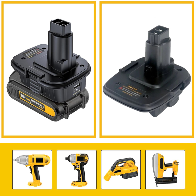 Power Tools Battery Adapter - Adapter DM18D kompatibel für Dewalt 18