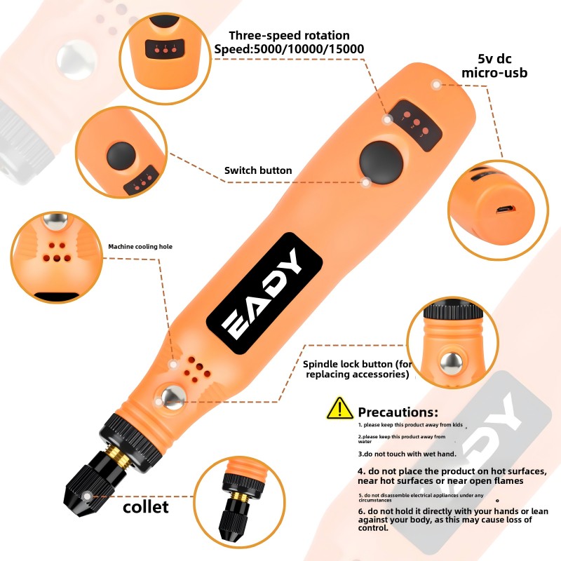 USB-Akku-Rotationswerkzeug-Set – Power Tools Set Bewertung und Preis