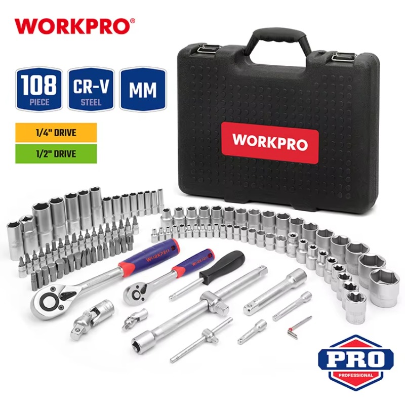 108-teiliges Professionelles M – Power Tools Set Bewertung und Preis