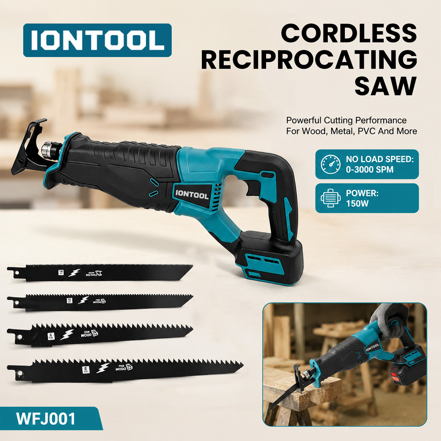 IONTOOL Akku-Säbelsäge (ohne A – Power Tools Yard Bewertung und Preis