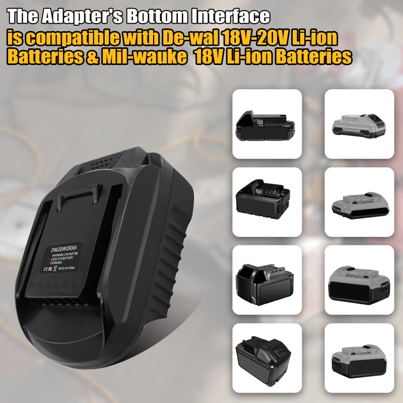 DM20WORX6 Batterieadapter für  – Dewalt Power Tools Xr Bewertung und Preis